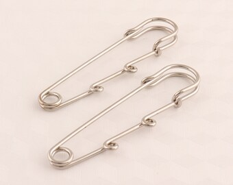 Silver Safety Pins