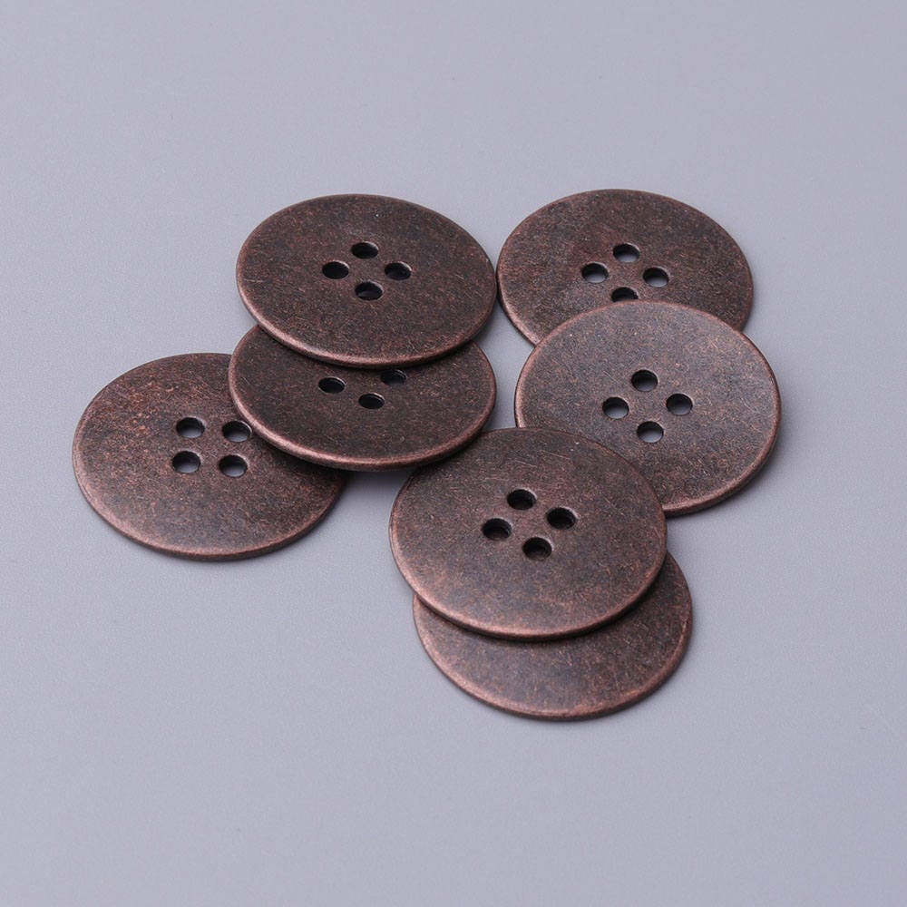 10 Pcs 23/13 Mm 4 Holes Metal Buttonssewing Buttonsround - Etsy UK