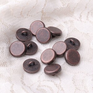 126mm button 10pcs shirt sewing button copper button shank button image 3