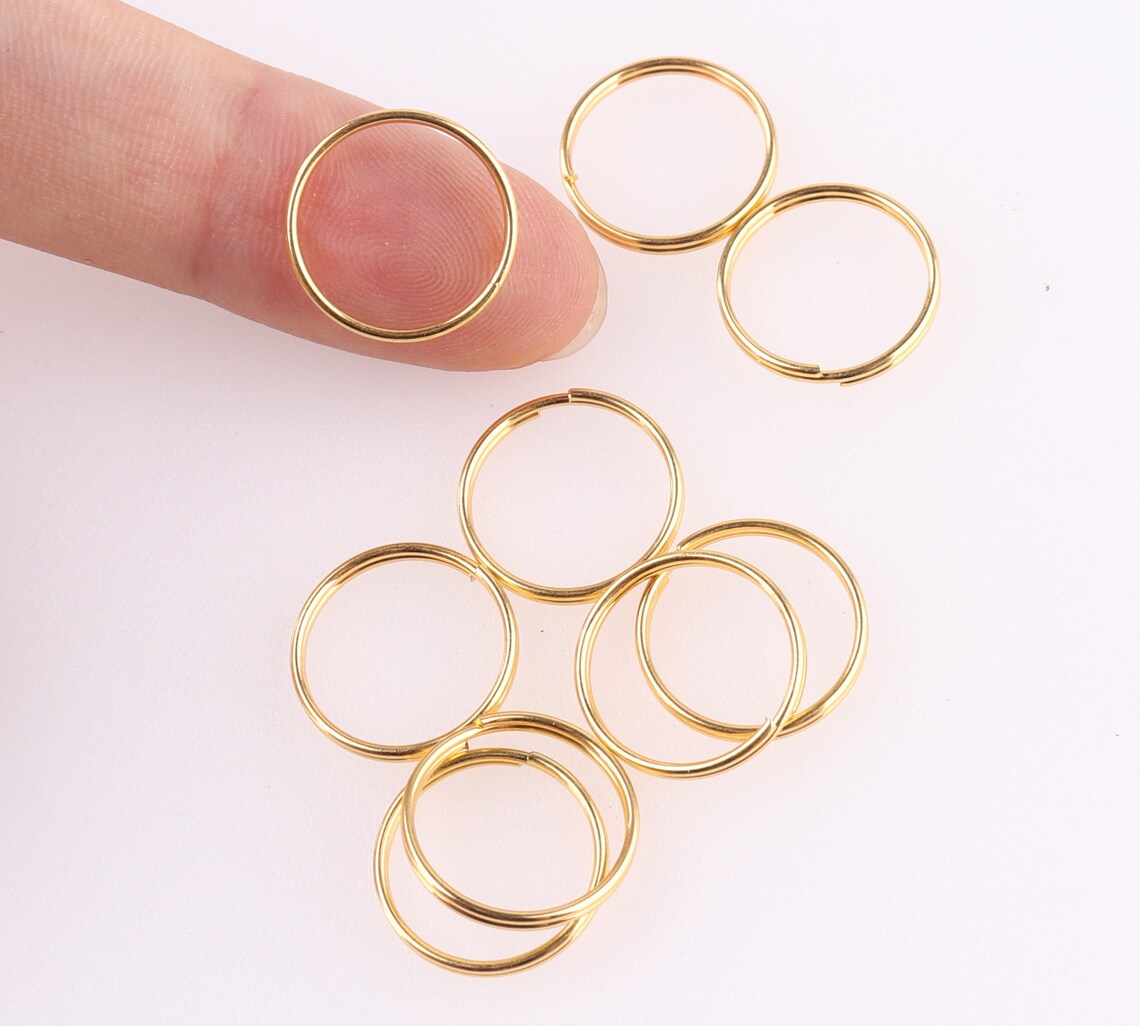 Keyring Gold Jump Ringskey Ring Double Loops Bulk Jump Rings Etsy