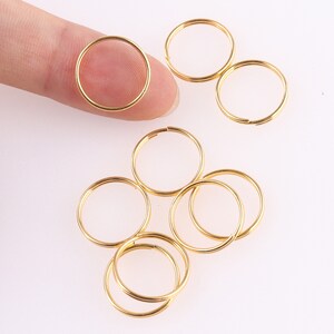 Keyring Gold Jump Ringskey Ring Double Loops Bulk Jump Rings - Etsy