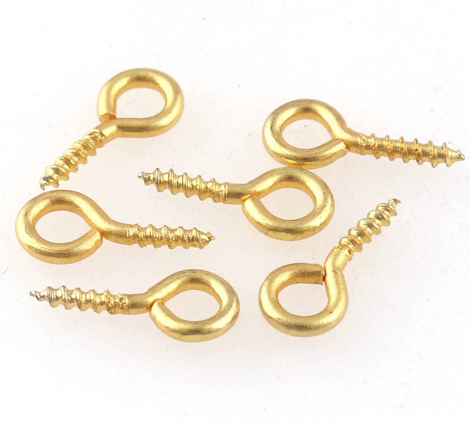 Gold Mini Screw Eye Hook Bail Pinscraft Supplieseye Etsy
