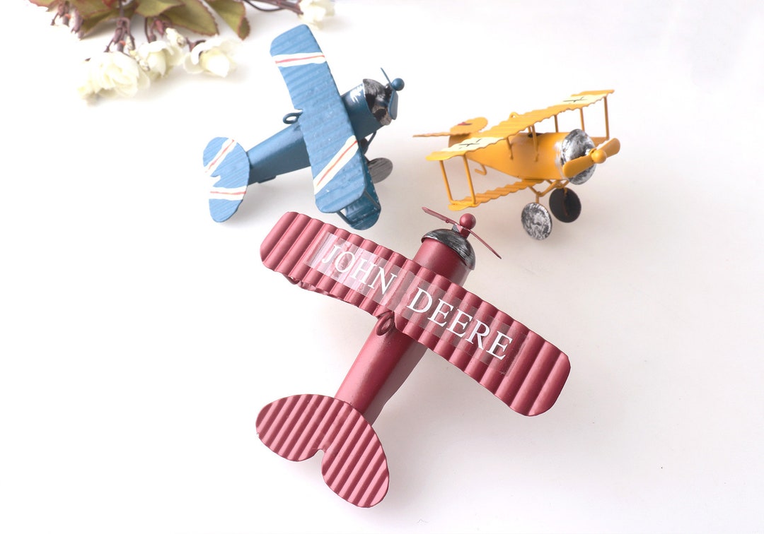 Vintage Metal Plane Model,glider Biplane Pendant Aircraft Toy,airplane
