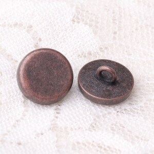 126mm button 10pcs shirt sewing button copper button shank button image 1
