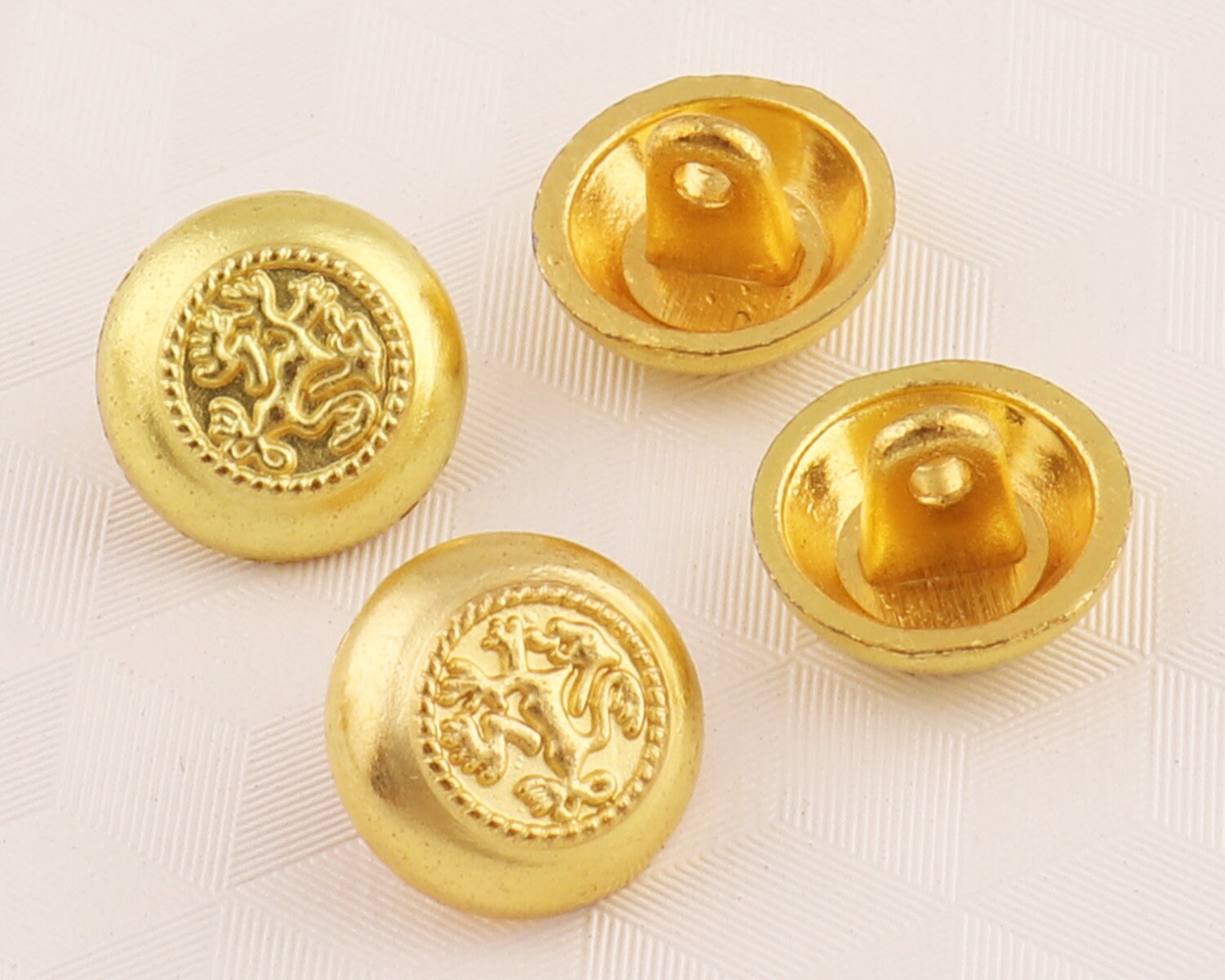 12 pcs 12 mm gold metal buttonsround buttonsembossed buttons Etsy
