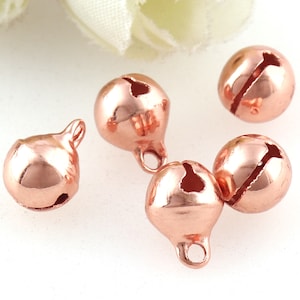 50Pcs 9mm Red Metal Jingle Bell,Christmas Bells,Dancing Bells,craft bells,jewelry bells,Liberty Bells,bell charm