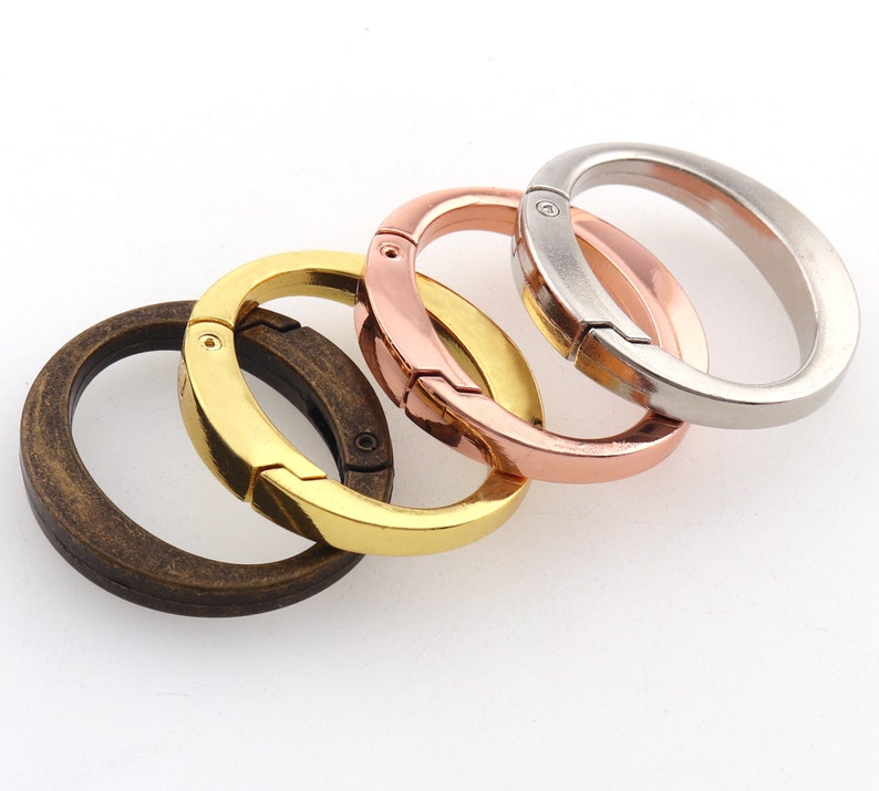 Colorful O-Ring for Bag,Crafts Supplies,Metal rings,Silver Oval rings,Purse strap rings,Purse ring,O rings,Spring clasp,Round ring-1 14/'/'