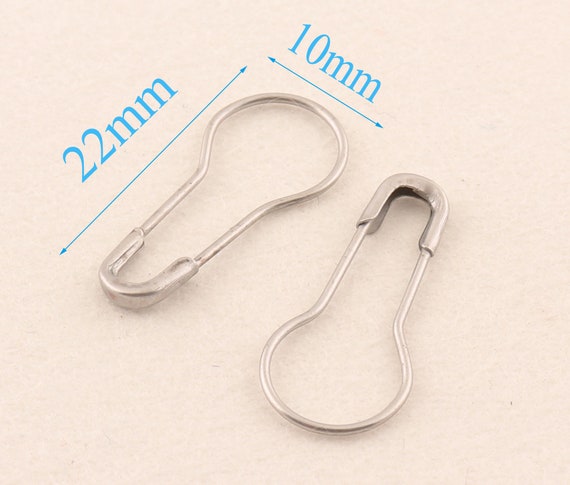 Arricraft 100Pcs 1 White Safety Pins, Colored Safety Pins Bulk