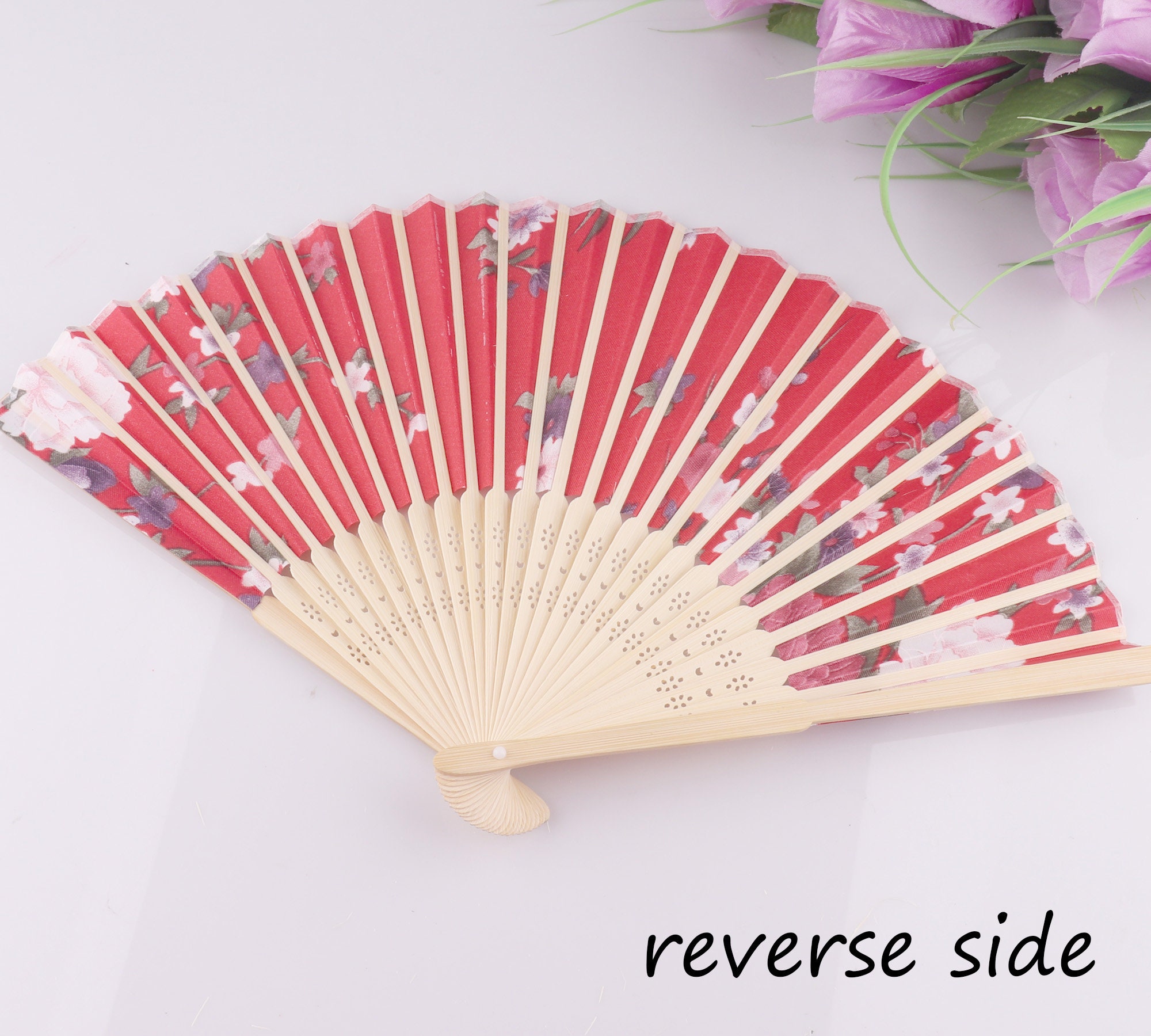 Japanese Cherry Blossoms Fansart Technology Hand Etsy