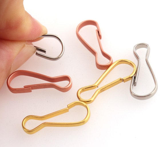 Lanyard Hooks,metal Lanyard Clips,accessory Clip,silver/gold/rose Gold DIY  Craft Supply,jewelry Supplies,bulk Craft for ID Card/keychain 