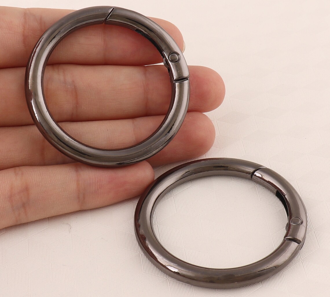 35mm Gun Black O Ringkeychain Ringmetal Rings Belt Etsy