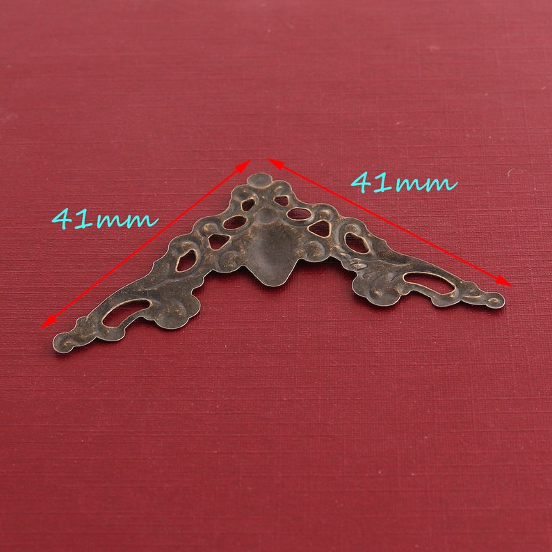41*41mm corner metal corner box decoration 12pcs decorative corner corner protector corner clip bracket corner