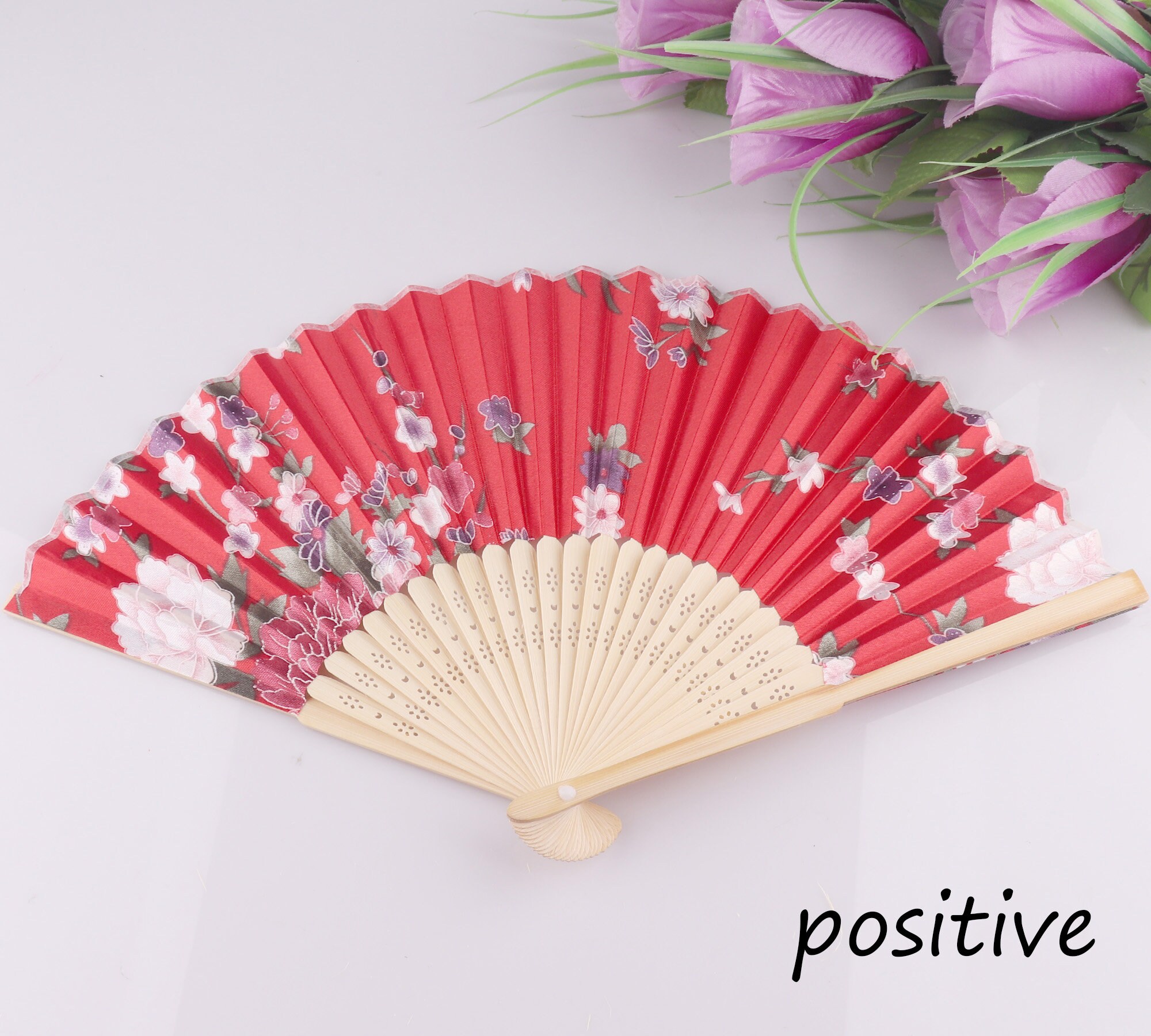 Japanese Cherry Blossoms Fansart Technology Hand Etsy