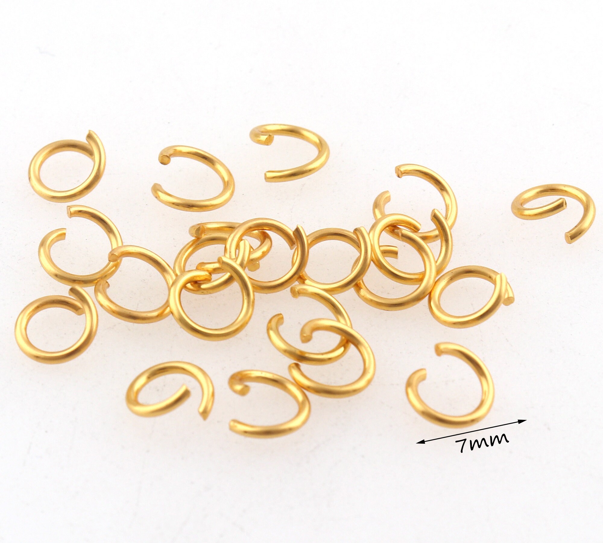 Gold Small Oringjewelry Chain Ringsclothing Etsy UK