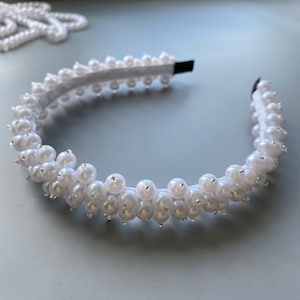 Bridal Pearl & Crystal Headband: Bohemian Wedding Tiara