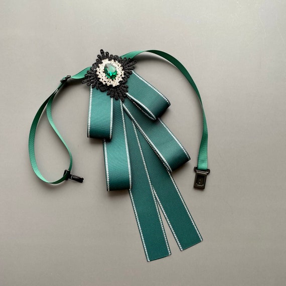 Korean Fabric Bow Tie, Women Brooch Jewelry