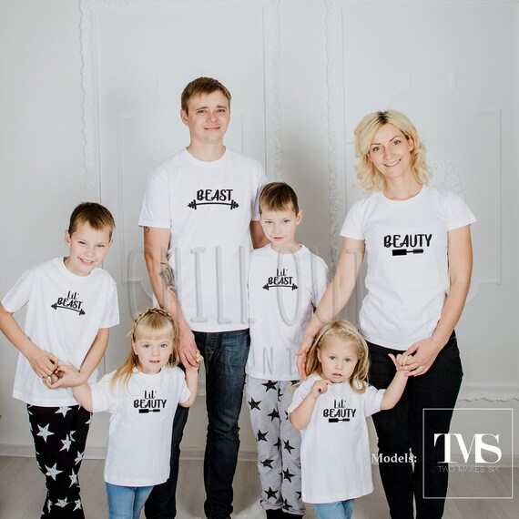 family beauty and the beast shirts