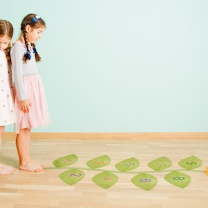 Sticker marelle tournesol | Intérieur de la salle de jeux du couloir de l'école | Sticker interactif pour aire de jeux | Décalcomanie en vinyle pour sol | Carte sensorielle