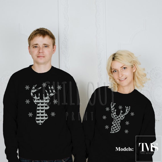 Sudaderas para parejas navidad Clearance