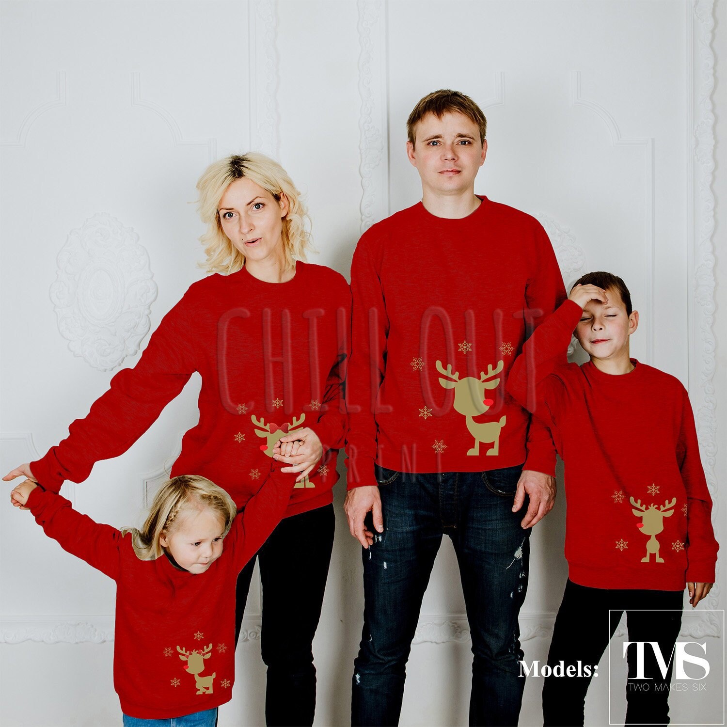 Family christmas hotsell sweater set