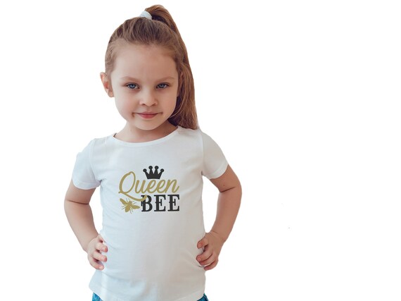 Queen Bee Kids Shirt Girl Outfits Queen Bee Tshirt Girls Top Kids T Hirts Trendy Top