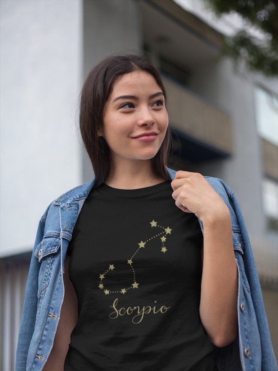 Zodiac Sign Shirt Horoscope Shirt Zodiac Stars Tee Womens - Etsy