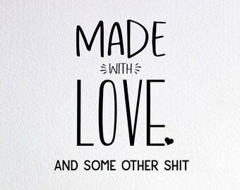 Made With Love Svg Etsy