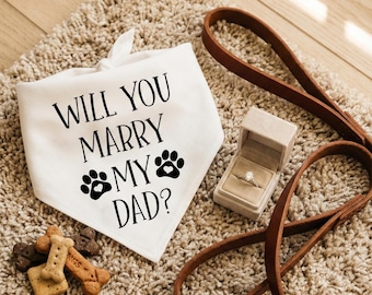 Dog Proposal SVG: Will You Marry My Dad? Cut File (PNG, DXF)
