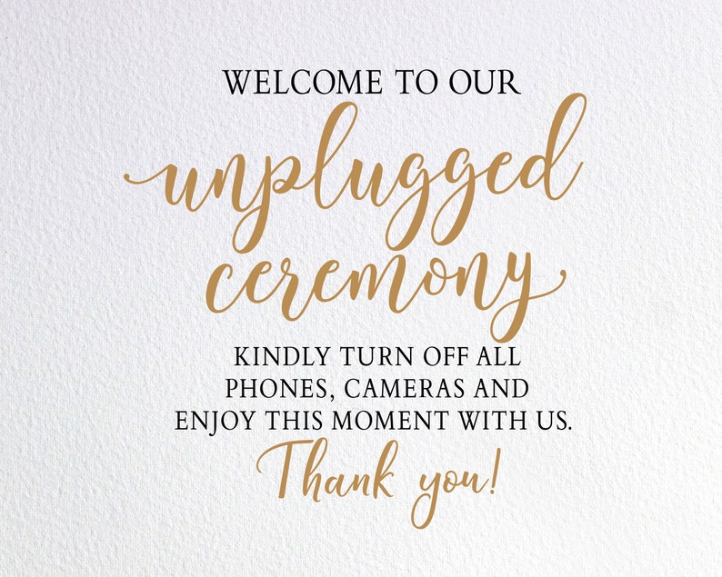 Download Welcome To Our Unplugged Ceremony Svg Wedding Welcome Sign ...