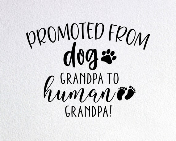 Promoted From Dog Grandpa To Human Grandpa T-Shirt Promoted From Dog Grandpa To Human Grandpa T-Shirt