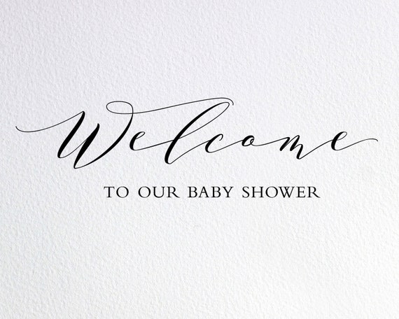 Download Welcome To Our Baby Shower Svg Baby Shower Sign Svg Dxf Png Etsy