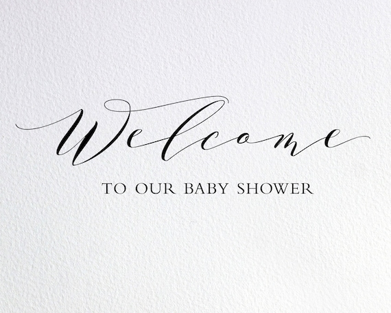 Download Welcome To Our Baby Shower Svg Baby Shower Sign Svg Dxf Png Etsy