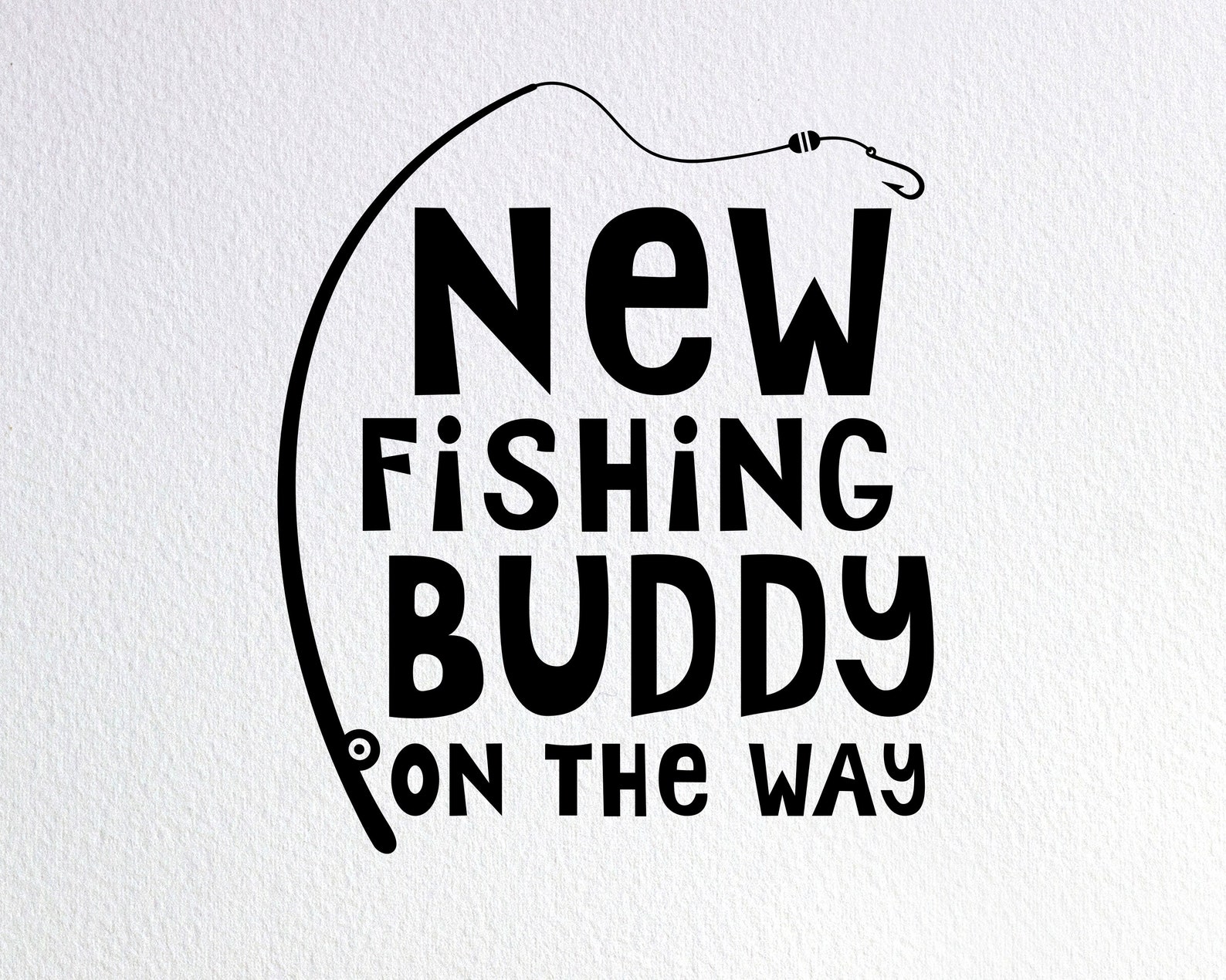 New Fishing Buddy on the Way Svg Funny Fishing Baby - Etsy