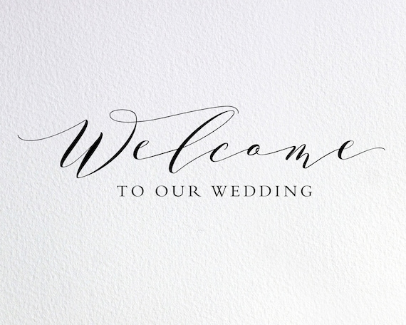 Welcome To Our Beginning Wedding Sign Svg Png Dxf Eps Chameleon Cuttables Llc
