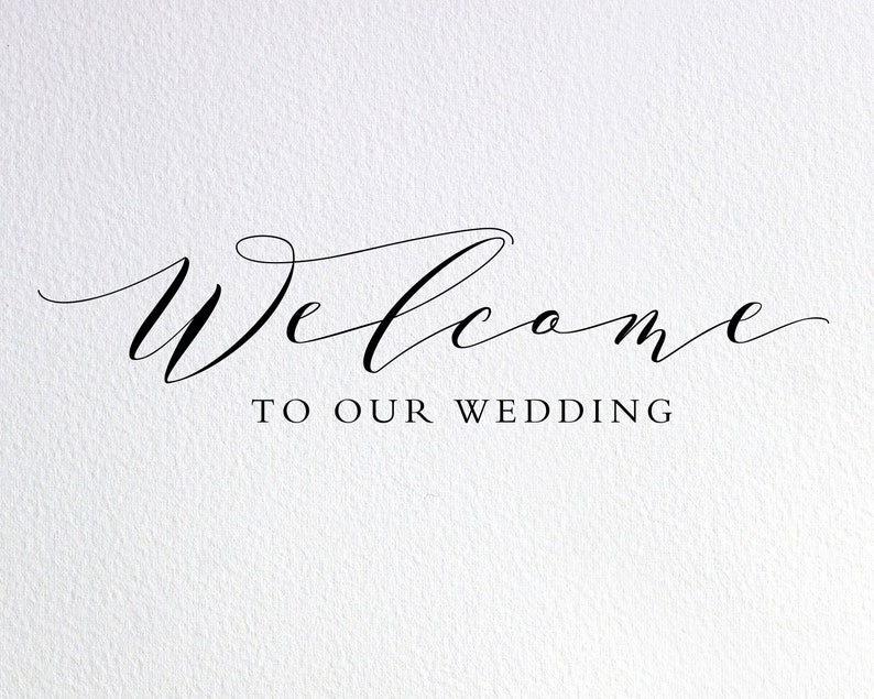 Welcome To Our Wedding Svg Wedding Sign Svg Wedding Etsy