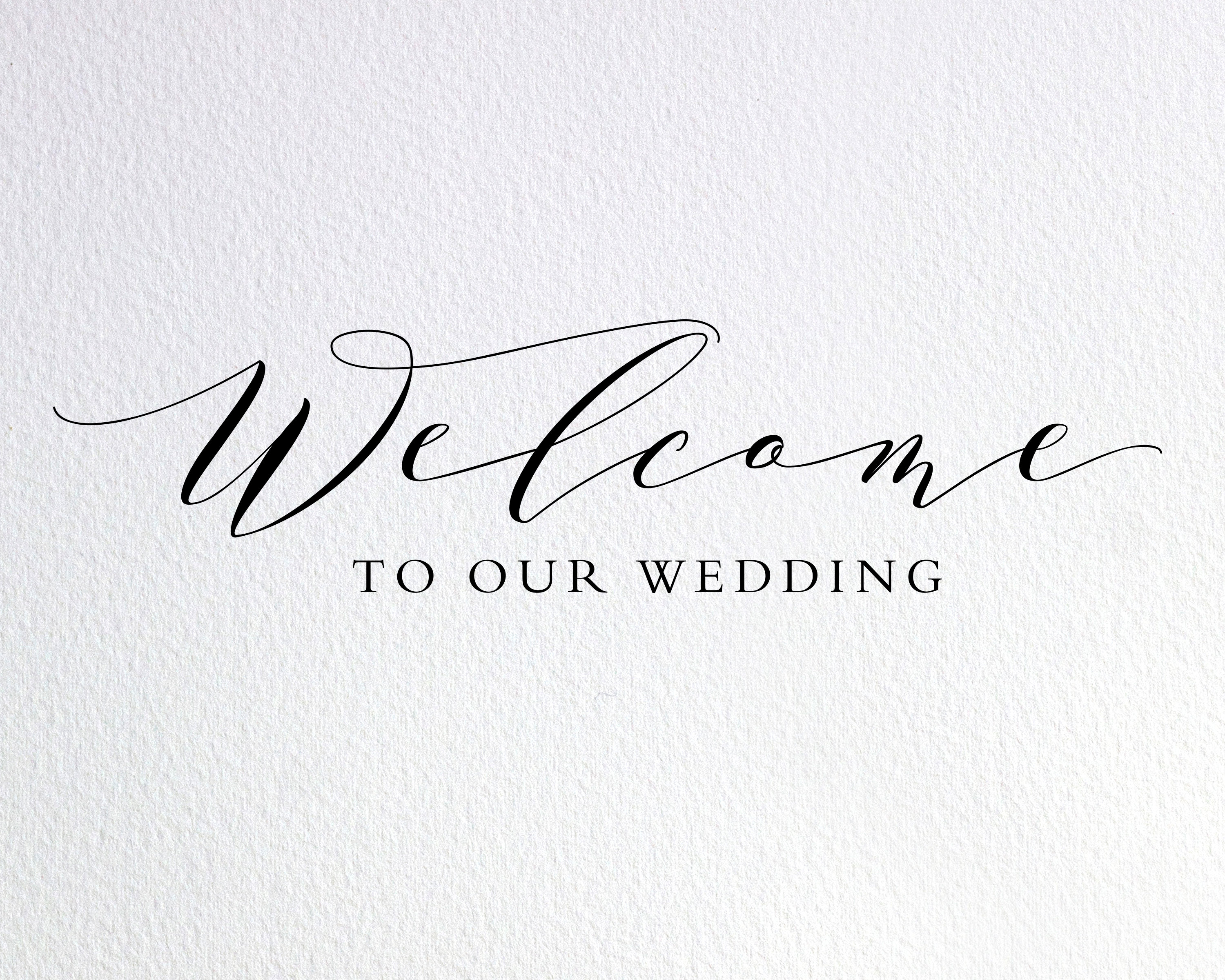 Wedding Welcome Sign Svg Welcome to Our Wedding (Instant Download) 