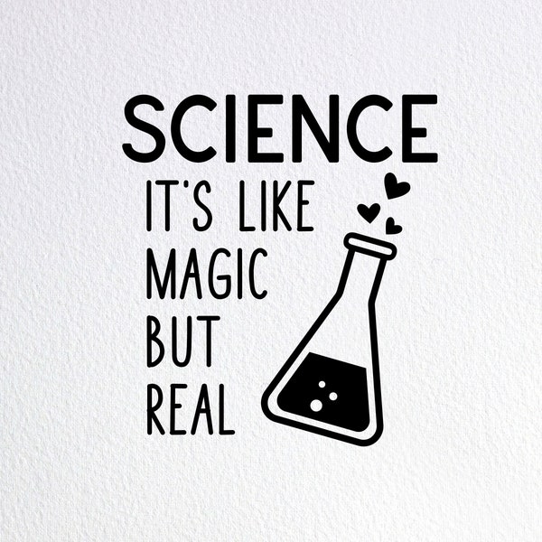 Science It's Like Magic But Real Svg, Ivf Baby Onesie Svg, Dxf Png Cut File for Cricut Silhouette Cameo