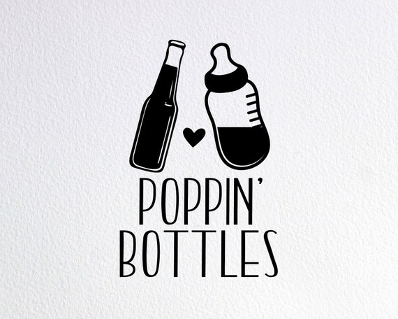 Download Poppin Bottles Svg Co Ed Baby Shower Invitation Svg Etsy