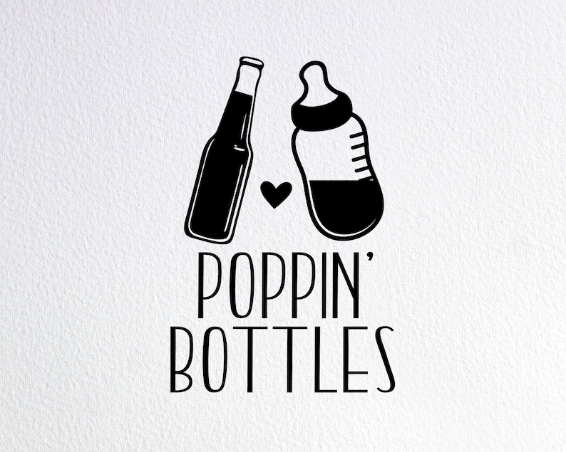 Download Poppin' Bottles Svg Co-ed Baby Shower Invitation Svg | Etsy