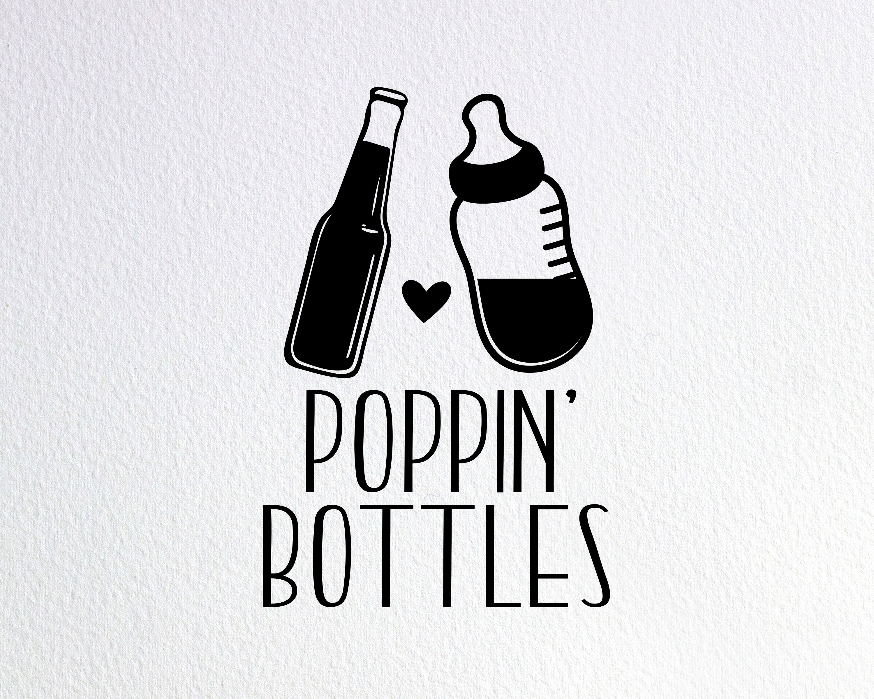 Poppin' Bottles Svg Coed Baby Shower Invitation Svg Etsy