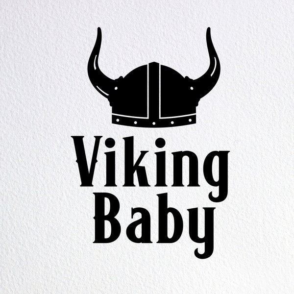 Viking Baby Svg, Funny Viking Baby Onesie Svg, Dxf Png Cut File for Cricut Silhouette Cameo