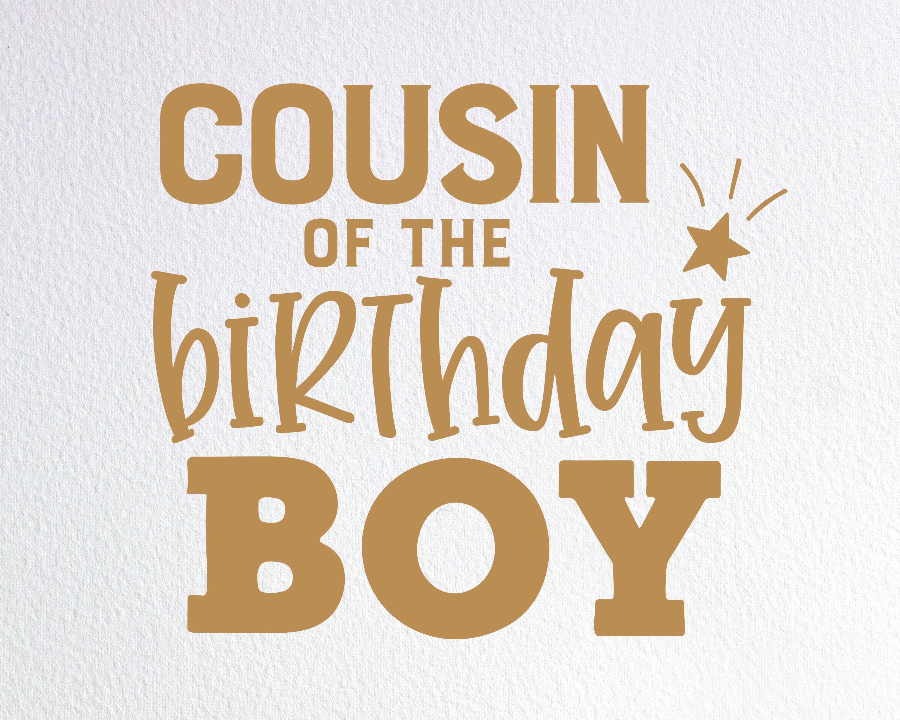 Cousin of the Birthday Boy Svg Birthday Boy Cousin Shirt Svg | Etsy UK