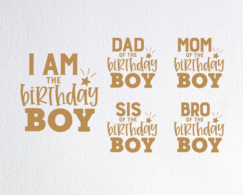 Download Dad Mom Sis Bro Of The Birthday Boy Svg Parents Of The | Etsy