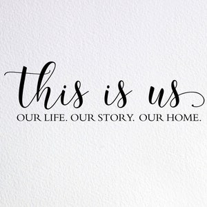 This Is Us SVG: Modern Farmhouse Family Sign Cut File