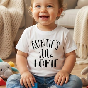 Lil' Homie SVG de tante : fichier de coupe grenouillère (téléchargement numérique)