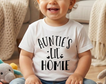 Auntie's Lil' Homie SVG: Onesie Cut File (Digital Download)