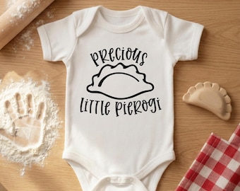 Precious Little Pierogi SVG: Funny Baby Onesie Cut File