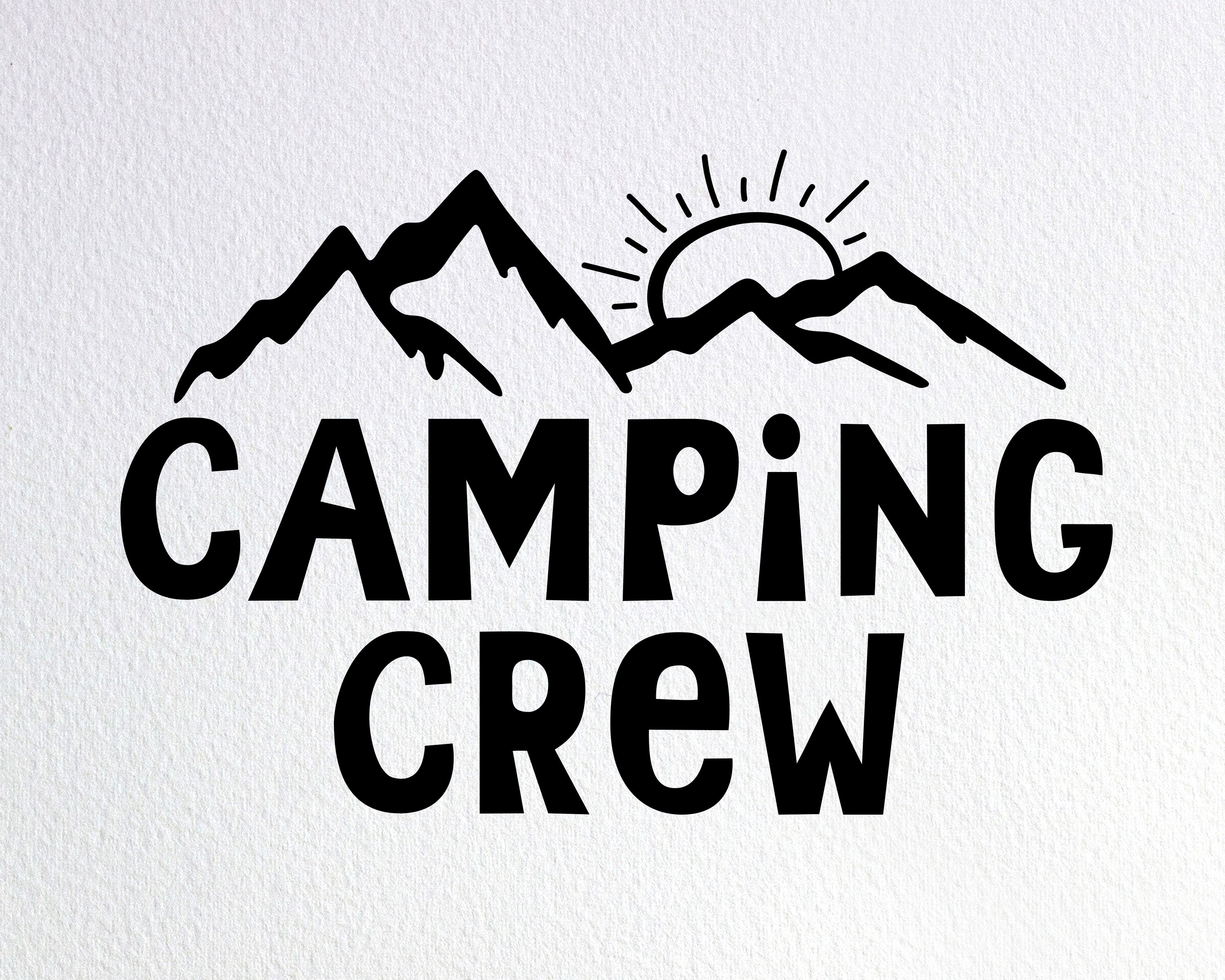 Camping PNG Silhouette Digital Download Camping Crew 2022 SVG Family