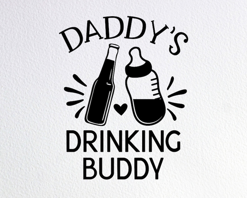 Daddy's Drinking Buddy Svg Drinking Buddies Svg Funny Etsy New Zealand