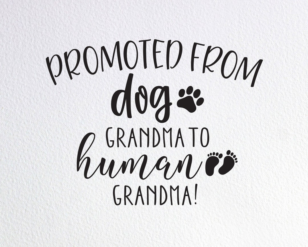 Promoted From Dog Grandma To Human Grandma T-Shirt Promoted From Dog Grandma To Human Grandma T-Shirt